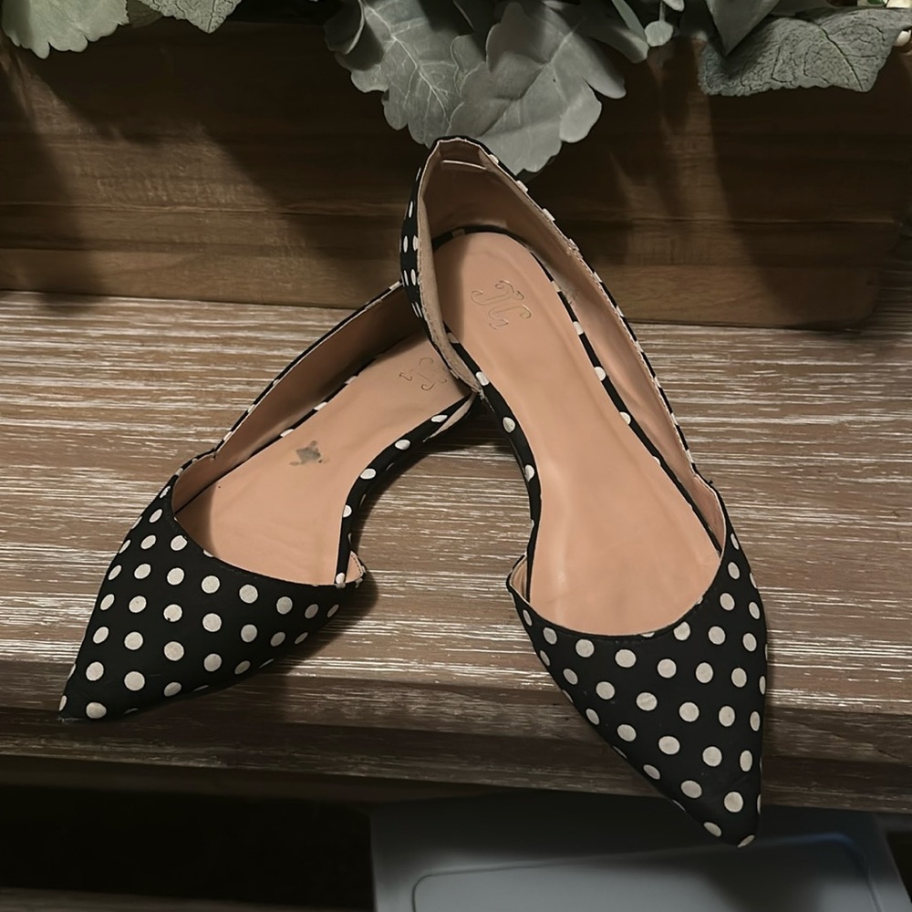 Polka dot flats